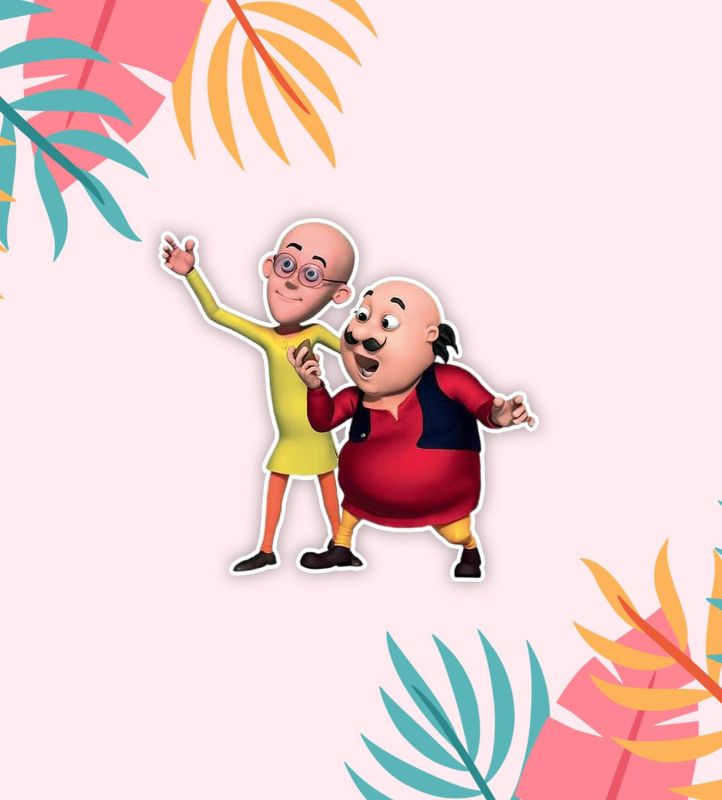 MotuPatlu574 Cartoon Theme Fridge Magnet | Home & Kitchen Decor Magnet | Refrigerator Door Decoration